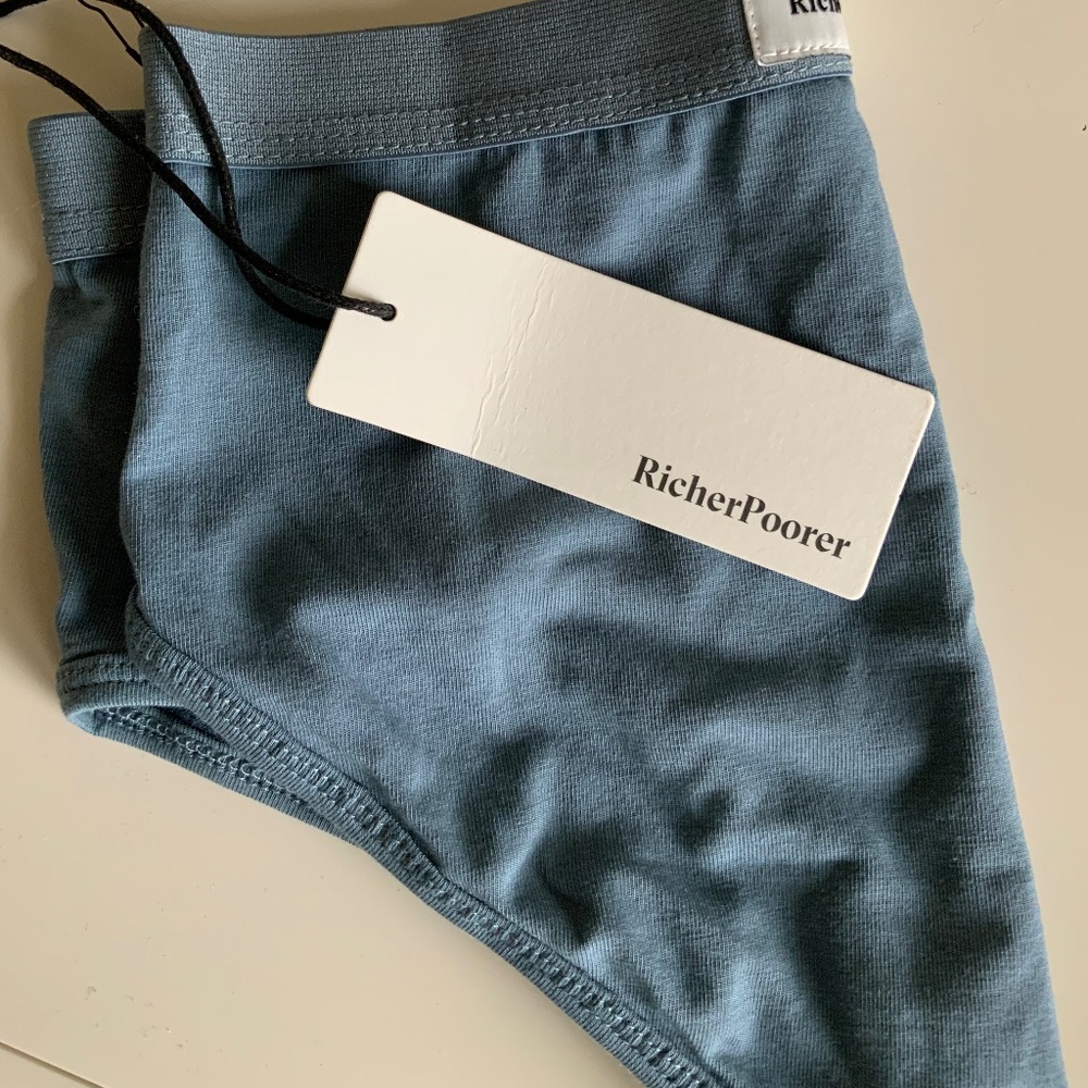 NWT Richer Poorer blue high waist brief undies